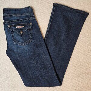 HUDSON Bootcut Jeans Low Rise Size 27 Made in USA Dark Wash